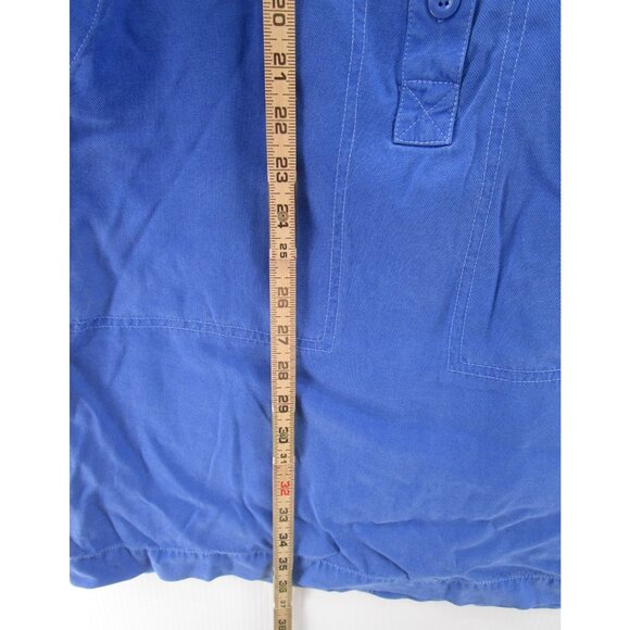 J Crew Dress 2 Button Up Shirt Utility Flap Pockets Work Canvas Field - Picture 4 of 10